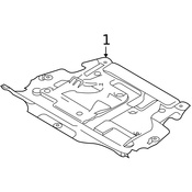Volvo Radiator Support Splash Shield - Genuine Volvo 31304013