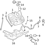 Volvo Fuel Line - Genuine Volvo 31305074