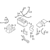 Volvo Body Electrical Ground Strap - Genuine Volvo 31314845