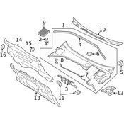 Volvo Cowl Cover - Genuine Volvo 31323420