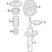 Volvo Suspension Strut Mount - Genuine Volvo 31340763
