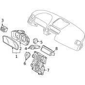 Volvo HVAC Temperature Control Panel - Genuine Volvo 31350133