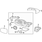 Volvo Door Mirror Cover - Genuine Volvo 31352815