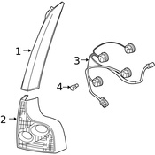 Volvo Tail Light Harness - Genuine Volvo 31356093