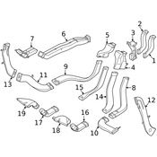 Volvo Instrument Panel Air Duct Bracket - Genuine Volvo 31363978