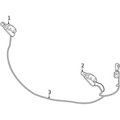 Volvo Headlight Washer Hose - Genuine Volvo 31364067