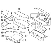 Volvo Back Glass Sunshade Motor - Genuine Volvo 31365169