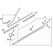 Volvo Rocker Panel Molding Seal - Genuine Volvo 31365849