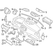 Volvo Instrument Panel Molding - Genuine Volvo 31366520