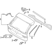Volvo Liftgate Seal - Genuine Volvo 31371782