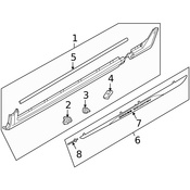 Volvo Rocker Panel Molding - Genuine Volvo 31265315
