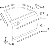 Volvo Door Applique - Genuine Volvo 31378628