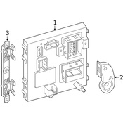 Volvo Engine Control Module Bracket - Genuine Volvo 31384271