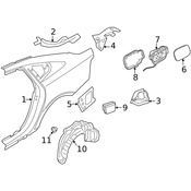Volvo Fuel Filler Housing - Genuine Volvo 31385382