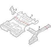 Volvo Floor Pan Bracket - Genuine Volvo 31385756