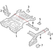 Volvo Floor Pan Bracket - Genuine Volvo 31385759