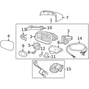 Volvo Door Mirror - Genuine Volvo 31386108