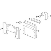 Volvo Active Suspension Control Module Bracket - Genuine Volvo 31387711