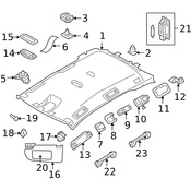 Volvo Headliner Clip - Genuine Volvo 31389382