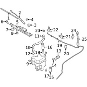 Volvo Windshield Washer Nozzle - Genuine Volvo 31391793