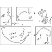 Volvo Headlight Washer Hose - Genuine Volvo 31395050