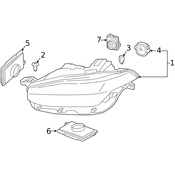 Volvo Headlight Control Module - Genuine Volvo 31395944
