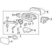 Volvo Door Mirror Housing - Genuine Volvo 31402657