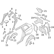 Volvo Wheel Housing Bracket - Genuine Volvo 31402971
