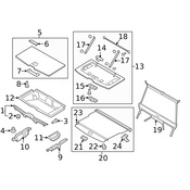 Volvo Luggage Compartment Cover Bracket - Genuine Volvo 31403194