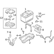 Volvo Battery Cover - Genuine Volvo 32132861