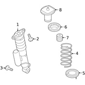 Volvo Shock Absorber - Genuine Volvo 31406011