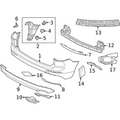 Volvo Bumper Trim - Genuine Volvo 31407984