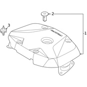 Volvo Engine Cover - Genuine Volvo 32138305