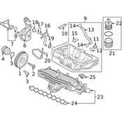Volvo Engine Oil Pan - Genuine Volvo 31410578
