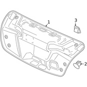 Volvo Deck Lid Trim - Genuine Volvo 32149022
