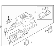 Volvo Interior Quarter Panel Trim Panel Storage Compartment - Genuine Volvo 32149824