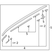 Volvo Roof Molding Seal - Genuine Volvo 31416885