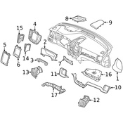 Volvo Instrument Panel Molding - Genuine Volvo 31417622