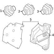 Volvo Parking Aid System Control Module Bracket - Genuine Volvo 31423867