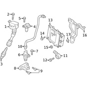 Volvo Engine Control Module Bracket - Genuine Volvo 32213431