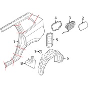 Volvo Fuel Filler Door - Genuine Volvo 31424541
