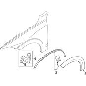 Volvo Wheel Arch Molding Bracket - Genuine Volvo 32216423
