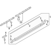 Volvo Rocker Panel Molding Bracket - Genuine Volvo 32216523