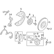 Volvo Disc Brake Caliper Guide Pin - Genuine Volvo 32217647