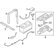 Volvo Battery Hold Down Frame - Genuine Volvo 32219162