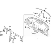 Volvo Instrument Panel Mounting Bracket - Genuine Volvo 32219773