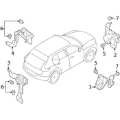 Volvo Headlight Level Sensor - Genuine Volvo 32221958