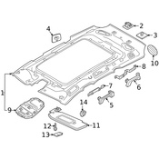 Volvo Interior Grab Bar Bracket - Genuine Volvo 31426742