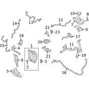 Volvo Radiator Mount Bracket - Genuine Volvo 32222459