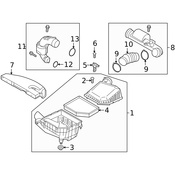 Volvo Engine Air Intake Hose - Genuine Volvo 32224384